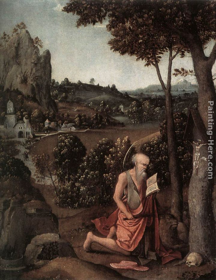 Rocky Landscape with Saint Jerome painting - Joachim Patenier Rocky Landscape with Saint Jerome art painting
